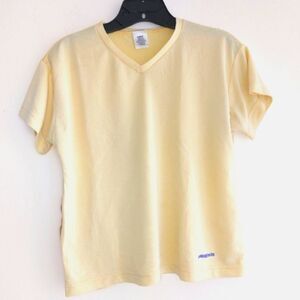 Patagonia Children's V-Neck Shirt Yellow/Cream Size L